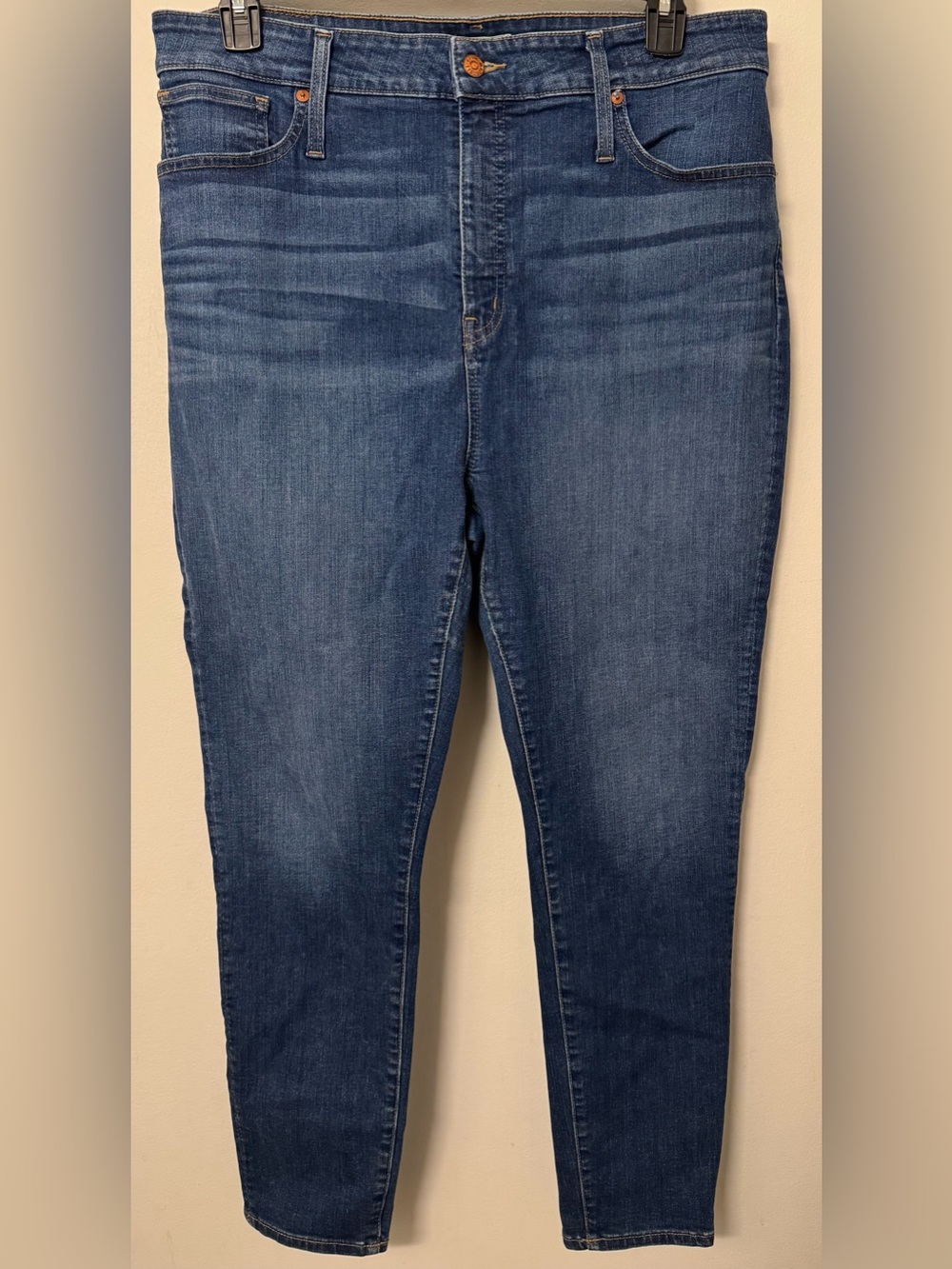 Madewell curvy High-Rise skinny Women's Blue Jeans size 14